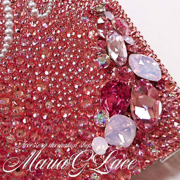 【mariaglace】PinkJewelryデコスマホケース S23 SC-51D SCG19 S22 Ultra 2枚目の画像