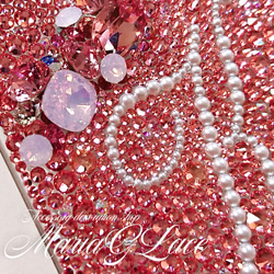 【mariaglace】PinkJewelryデコスマホケース S23 SC-51D SCG19 S22 Ultra 3枚目の画像