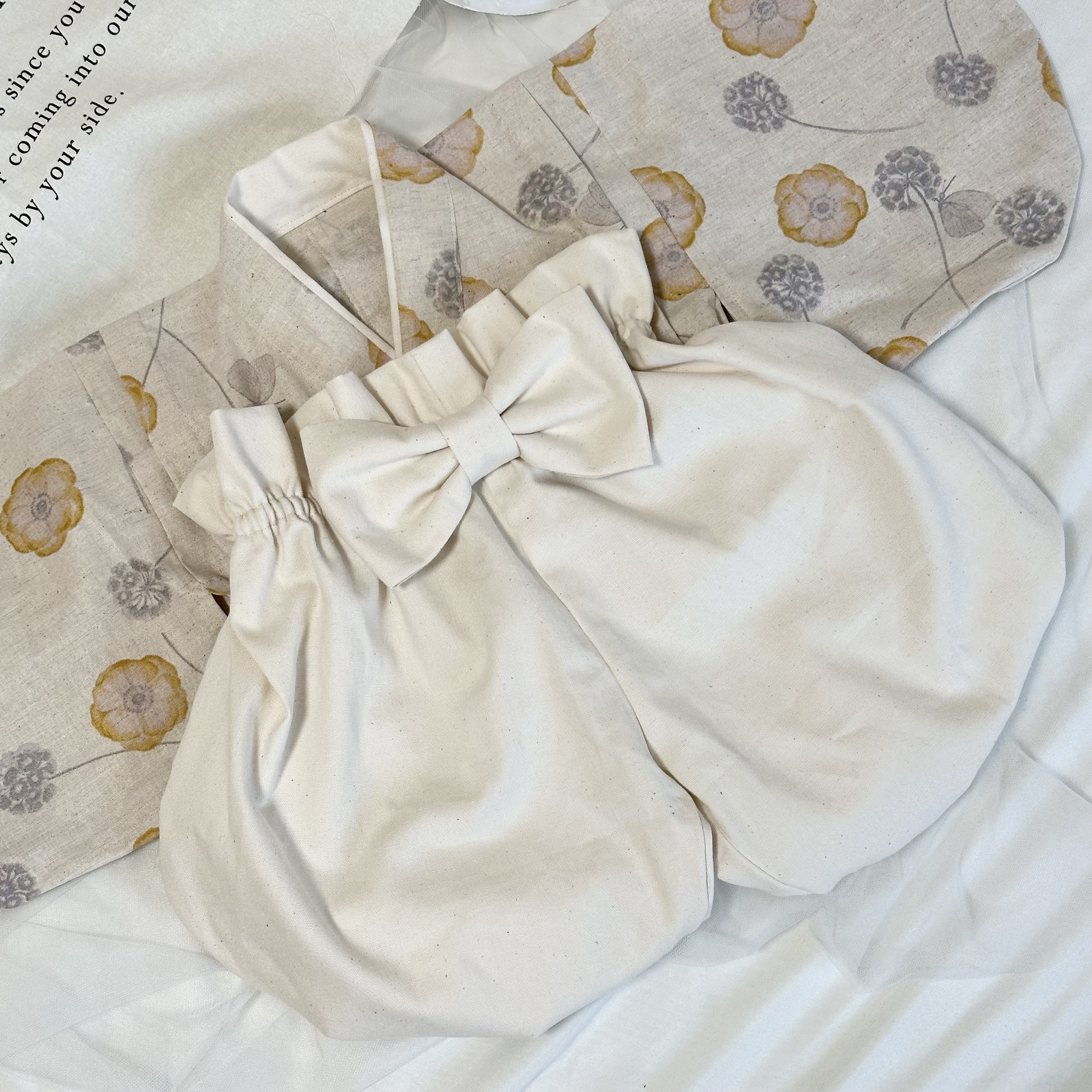 今回セール❗「即発送」ベビー袴　初節句　端午の節句　ひな祭 100日祝い セレモニーお食い初　ハーフバースデー  オレン