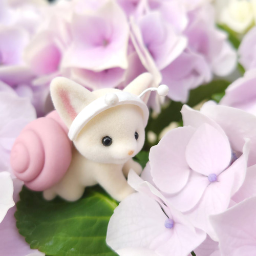 梅雨♪仲良しカタツムリさん☆紫陽花 e020902d027a33922b86bc1bc77b89