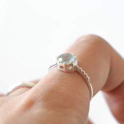 <Herz>Marine Blue Chalcedony RING / SV925 ≪送料無料≫ 12枚目の画像