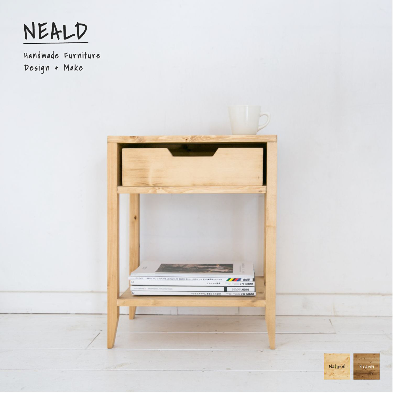 [送料無料] 無垢 ローテーブル リビングテーブル w70 [受注製作] TBL.01