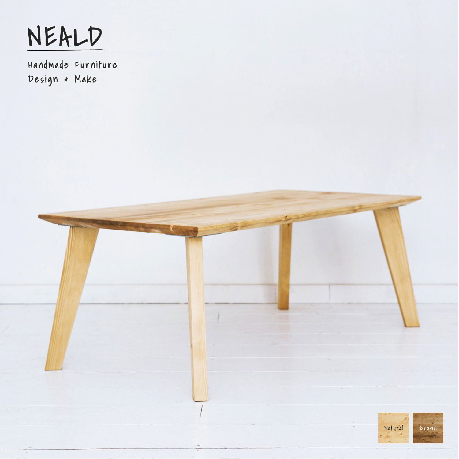 [送料無料] 無垢 ローテーブル リビングテーブル w100 [受注製作] TBL.05