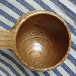 栗の木の一木彫りコーヒーカップ 14枚目の画像
