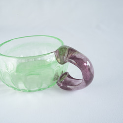 チョコットサラダボウル/緑×紫 3枚目の画像