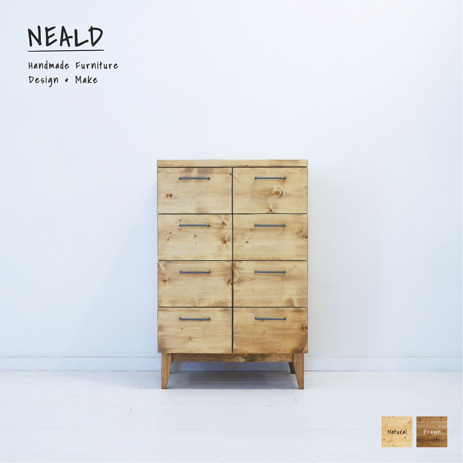 [送料無料] 無垢 チェスト タンス カップボード 食器棚 キッチンボード w60 [受注製作] N-01 59,400円