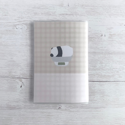母子手帳カバー（子パンダの体重測定）【10色から選べる】 2枚目の画像
