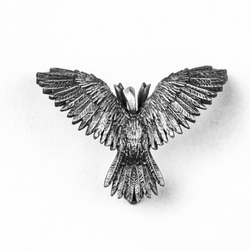 フクロウのペンダントネックレス - スカルペンダント - 翼を持つ動物好き - ゴシックネックレス 6枚目の画像