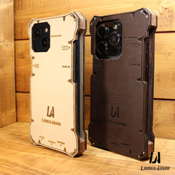 iPhone14 ケース 木製 耐衝撃 ウッド wood case 木 本革 オリジナル LUNBER ARMOR 9枚目の画像