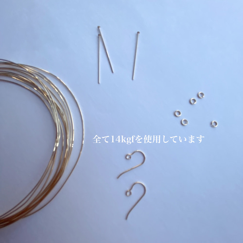 専用♡14kgf ブラウンマザオパピアス♡ 14kgf】マザーオブパール ピカケピアス＊揺れる ハワイアン