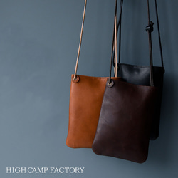 スマホショルダー ポシェット 本革 スマホポーチ サコッシュ ソフトオイルレザー シンプル ギフト 12枚目の画像