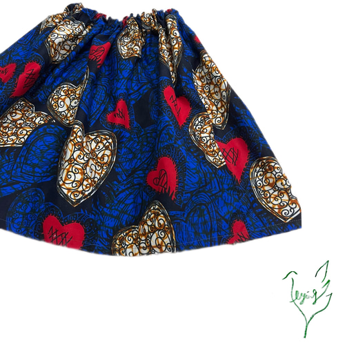 Africa〜アフリカンファブリック キッズ ギャザースカート