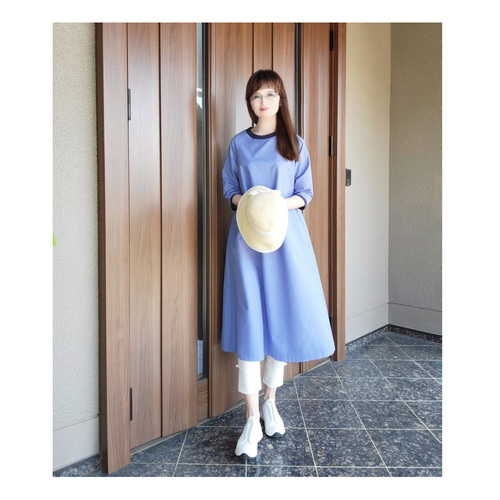 ゆったりなのにスッキリ見え◎】ポリエステルコットン ラグラン A ... 洗える!【リバティ×TOCCA】新品タグ♡綿 コットン 花 ワンピース 夏