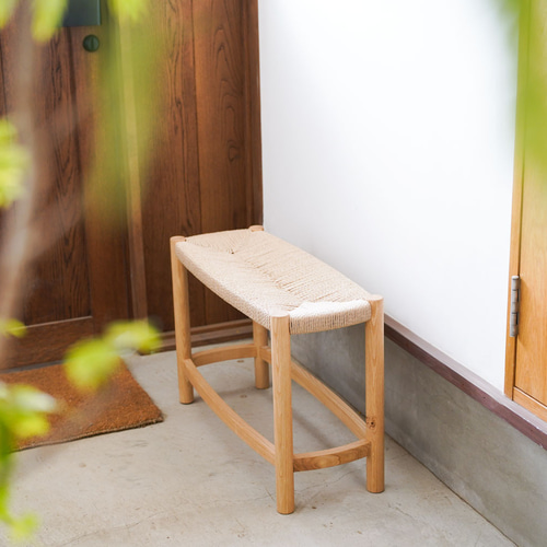 ペーパーコードのベンチスツール 椅子（チェアー）・スツール woodbell