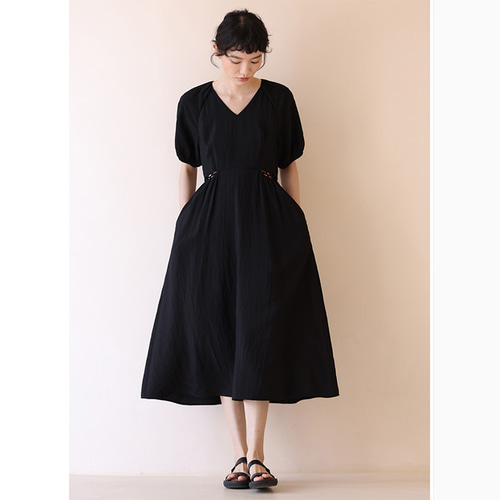 黒 Vネック 半袖 ワンピース Amazon.co.jp: [Chubikime] ロングワンピース