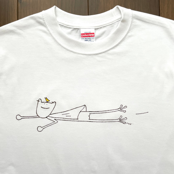 【受注制作】「スーパーポプ」  手描きTシャツ 2枚目の画像