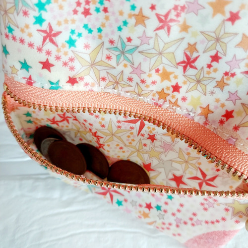 リバティラミネート アデラジャ コインスルーポーチ(全3色) 小銭入れ  