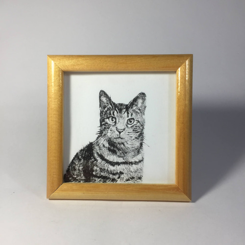 リトグラフ版画「キジトラ猫 no.2」 版画 takeshiro painting 通販