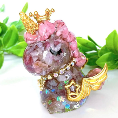 フラワーオブライフコースター付幸せを呼ぶオルゴナイト 猫ちゃん