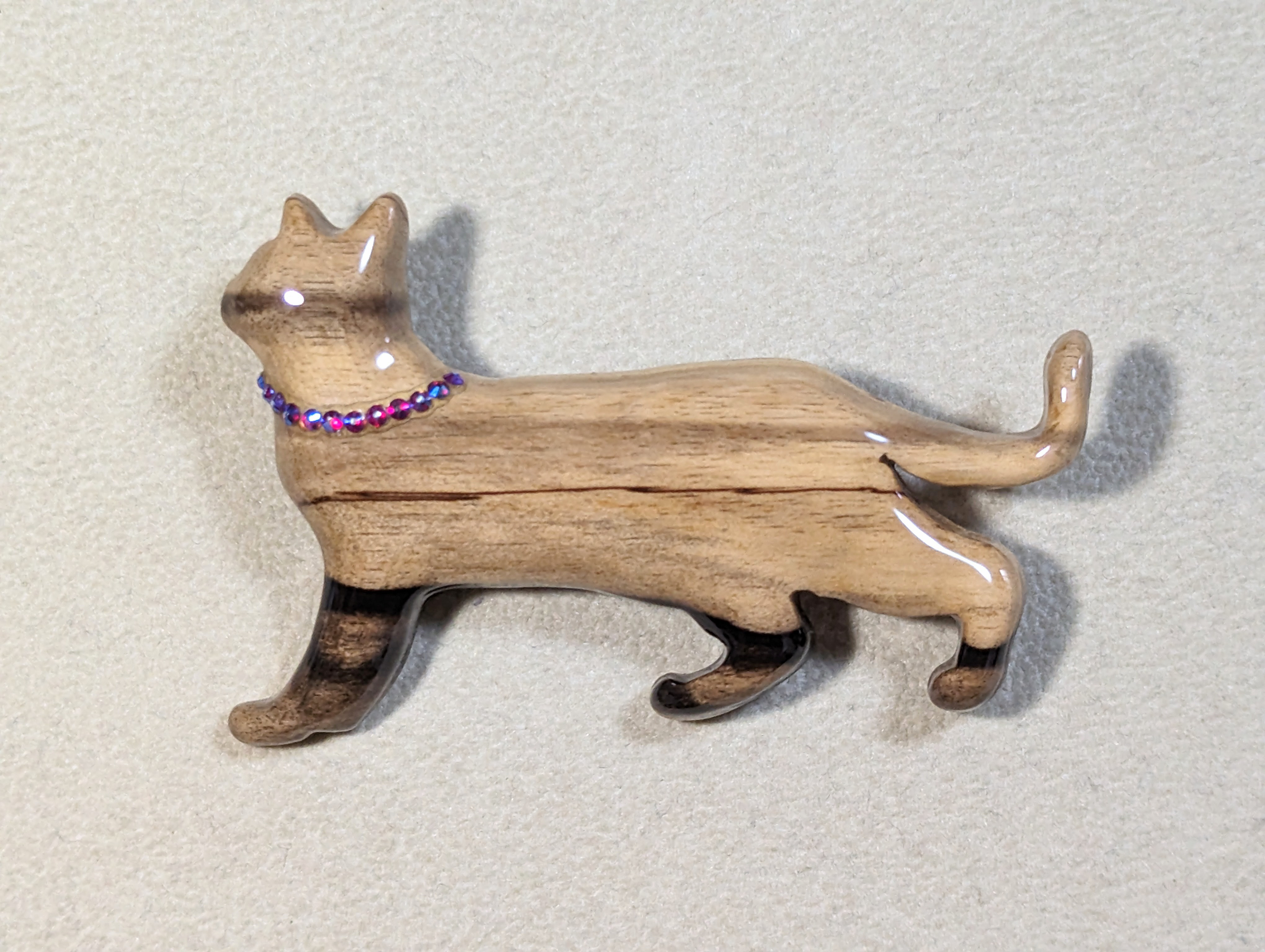 木製　ブローチ　（　ねこ　） 5,625円