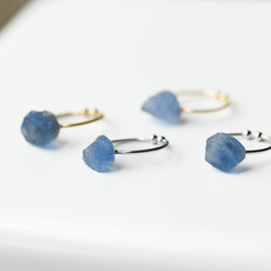 藍色螢石戒指均碼寶石礦物天然石材 Handoid 配件（No.2384） 第3張的照片