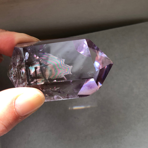 しっかり虹入り！アイリスアメジスト 高品質！ その他インテリア