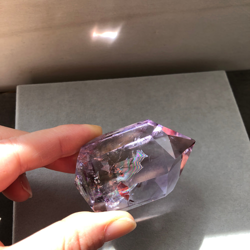 しっかり虹入り！アイリスアメジスト 高品質！ その他インテリア