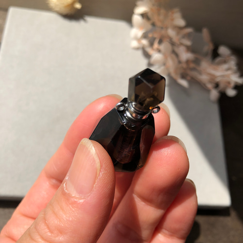天然石/スモーキークォーツ 香水瓶 ペンダントトップにも♪ その他