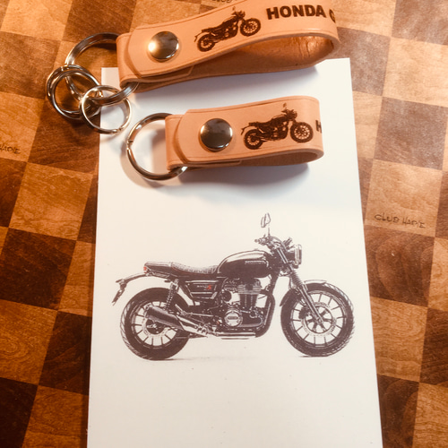 本革レザーキーストラップ GB350S オリジナルレザーストラップセット