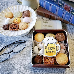 父の日 おつまみ 手作りクッキー缶 焼き菓子 父の日 おつまみ 手作りクッキー缶 焼き菓子