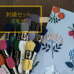 含羞草組 樋口由美子 毛線刺繡樂趣書+DMC繡線 第1張的照片