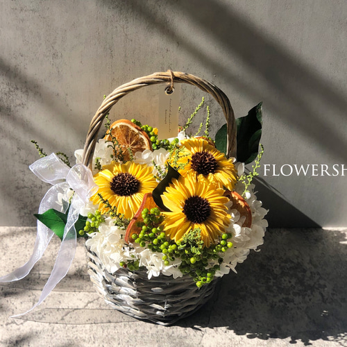 ひまわりの花かご ♡ ひまわりの花かご ♡