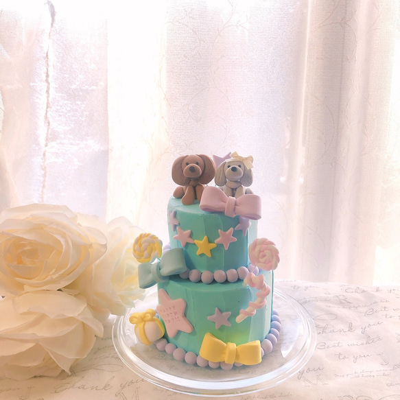 犬用お誕生日ケーキ♡バースデーフォトに♡ 1枚目の画像