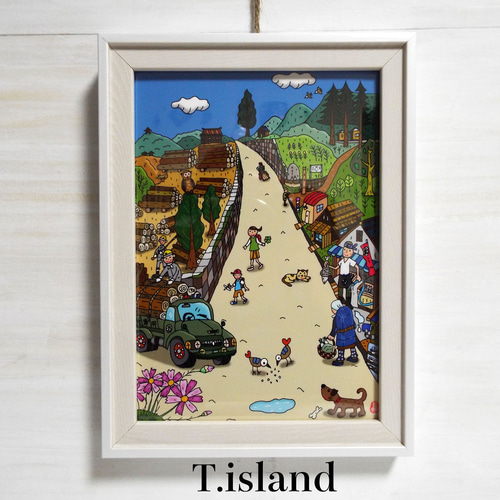 昭和レトロ当時物 絵画 昭和 レトロアート 額縁