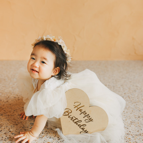 木製 バースデープレート ハートver.】 レターバナー 木製バナー