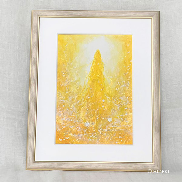 昇龍-虹・黄・青・赤の龍神様 アクリル画受注制作 絵画 HIDEKI 通販