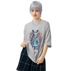 ビッグTシャツ ビッグシルエット 猫ドクター キャットドクター コットンTシャツ：送料無料 7枚目の画像