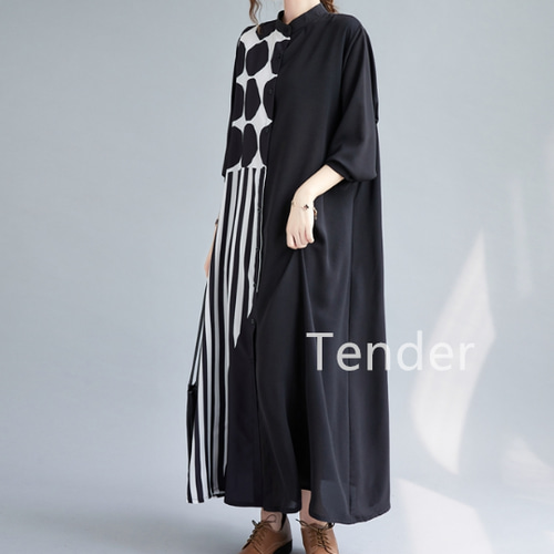 秋の女性服の2023新モデルのプリントの長袖のパッチワークの