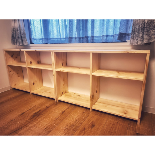 大容量☆本棚 〖 W900 D250 H600 〗サイズオーダー可☆棚板の増減も可