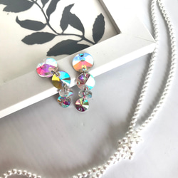 momohiro様　シルバー♡ネックレス　バックチャーム　ピアス　社交ダンス シルバー♡ネックレス バックチャーム イヤリング 社交ダンス