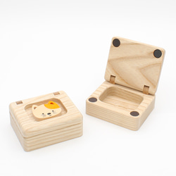 【キャラクターBOX】 選べるキャラクター20種類小物入れ　木製小箱　へその緒ケース　贈り物　プレゼントにどうぞ。 2枚目の画像