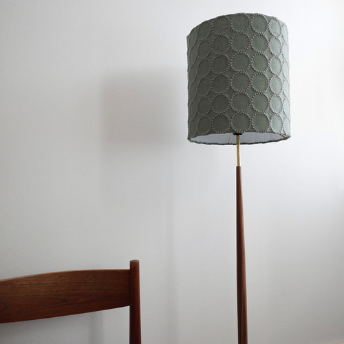 ミナペルホネンタンバリン照明 フロアランプ 照明 タンバリン グリーン ウォールナット 無垢 ミナ