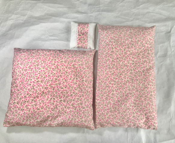 ぽぽちゃんのピンクのお花模様のお布団 4枚目の画像