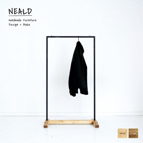 NEALDハンガーラック NEALD（家具） ハンガーラック 洋服掛け 本棚 ラック 無垢 北欧