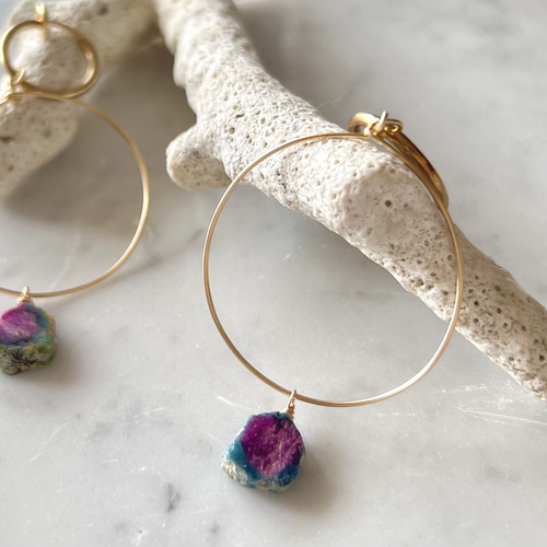 再販】【特集掲載】フープ 着せ替えチャーム/ピアス/イヤリング