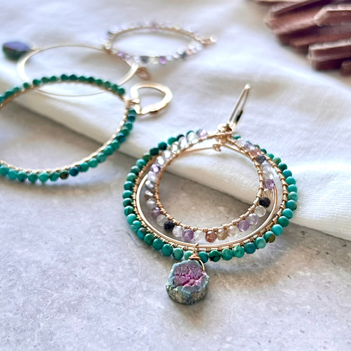 再販】【特集掲載】フープ 着せ替えチャーム/ピアス/イヤリング