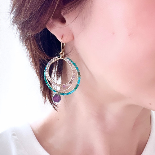 再販】【特集掲載】フープ 着せ替えチャーム/ピアス/イヤリング