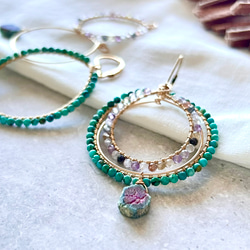 再販】【特集掲載】フープ 着せ替えチャーム/ピアス/イヤリング