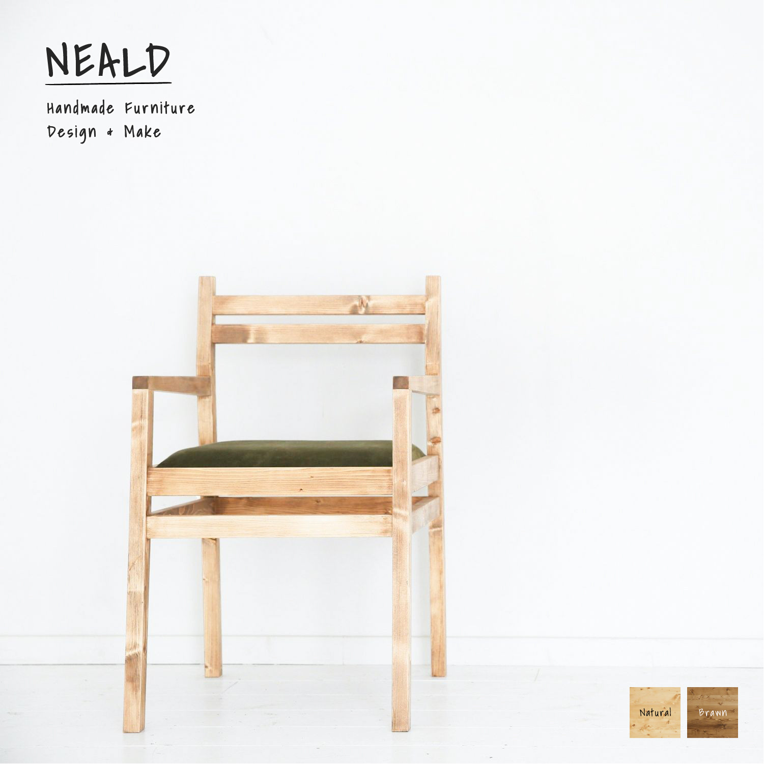 [送料無料] 無垢 ダイニングチェア 椅子 [受注製作] 16-20f