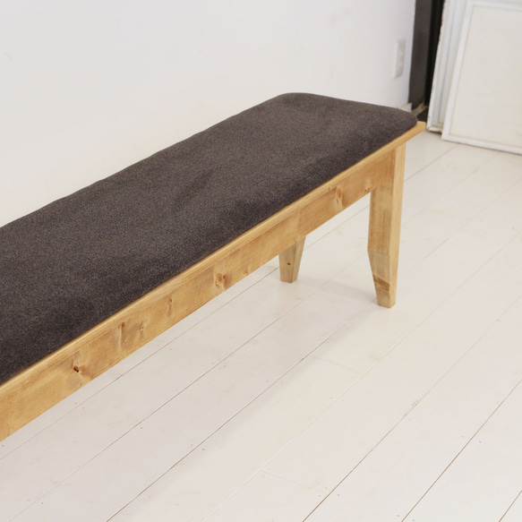 [送料無料] 無垢 ダイニングベンチ 長椅子 腰掛け [受注製作] 16-43f ：無料
